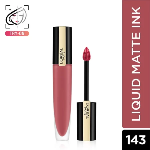 L'oreal Paris Rouge Signature Matte Liquid Lipstick 143 I Liberate1