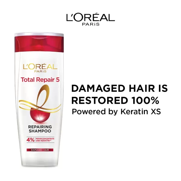 L'oreal Paris Total Repair 5 Repairing Shampoo With Keratin Xs For Damaged Hair1