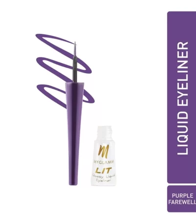 Myglamm Lit Glossy Liquid Eyeliner Purple Farewell