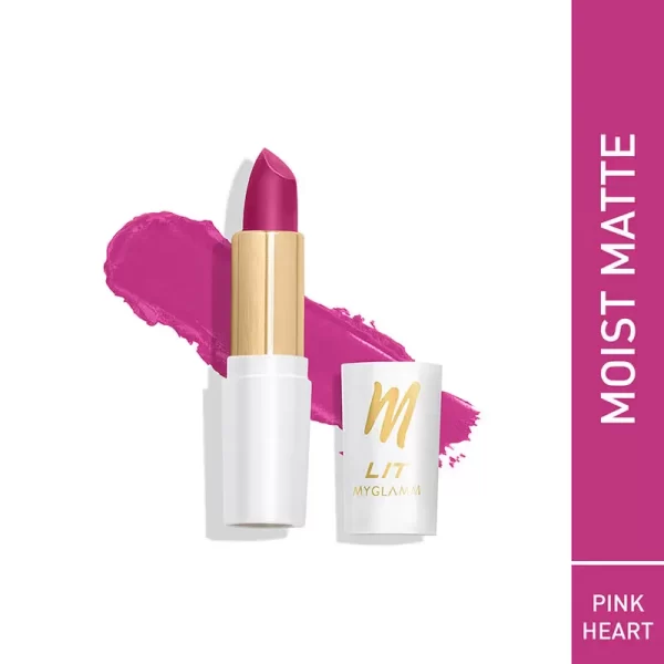 Myglamm Lit Moist Matte Lipstick Pink Heart