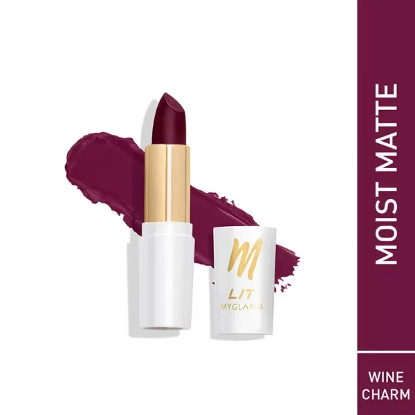 Myglamm Lit Moist Matte Lipstick Wine Charm