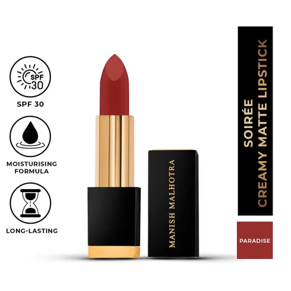 Myglamm Manish Malhotra Soiree Creamy Matte Lipstick 02 Paradise