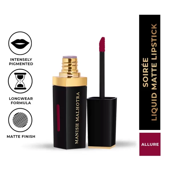 Myglamm Manish Malhotra Soiree Matte Liquid Lipstick 05 Allure