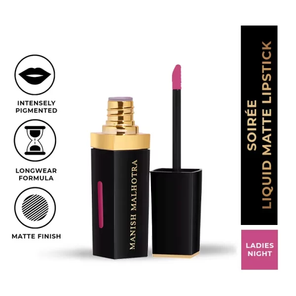 Myglamm Manish Malhotra Soiree Matte Liquid Lipstick 07 Ladies Night