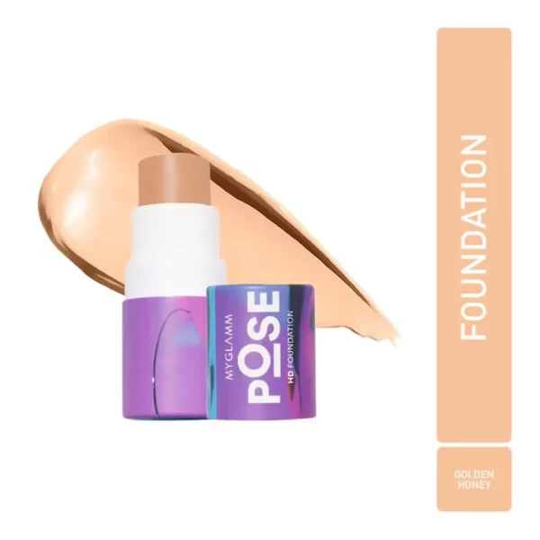 Myglamm Pose Hd Foundation Stick Golden Honey