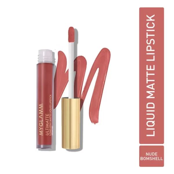 Myglamm Ultimatte Long Stay Matte Liquid Lipstick Nude Bombshell