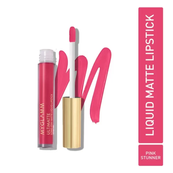 Myglamm Ultimatte Long Stay Matte Liquid Lipstick Pink Stunner