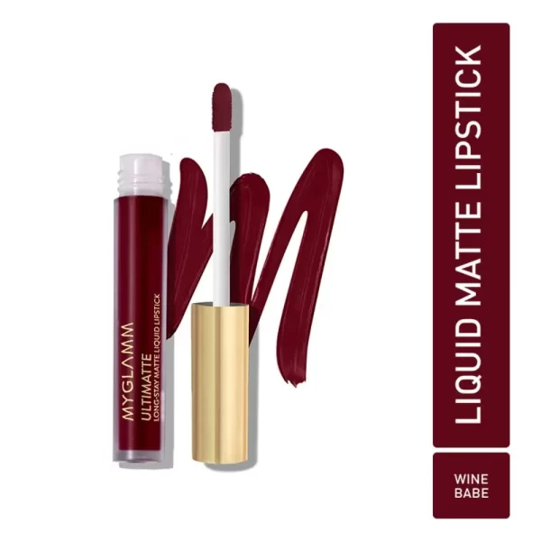 Myglamm Ultimatte Long Stay Matte Liquid Lipstick Wine Babe