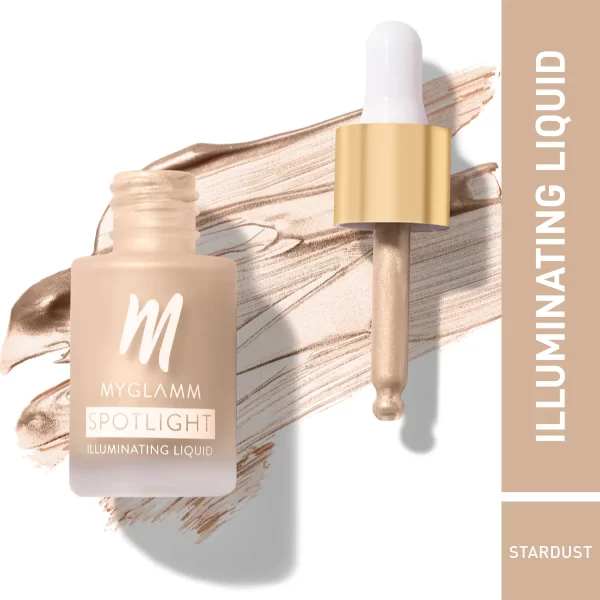 Myglamm Spotlight Illuminating Liquid Metal Finish, Shimmer Highlighter Liquid Stardust