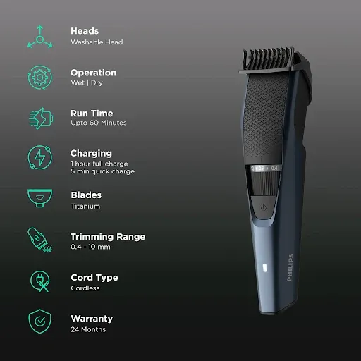 Philips 3000 Series Beard Trimmer With 20 Length Setting1