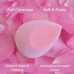 Praush Beauty Microfiber Velvet Makeup Sponge Blush Pink2