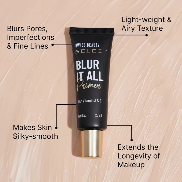 Swiss Beauty Select Blur It All Primer With Vitamin A & E1