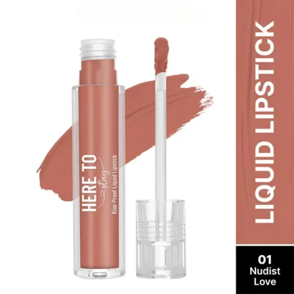 Swiss Beauty Select Here To Stay Liquid Lipstick 1 Nudist Love