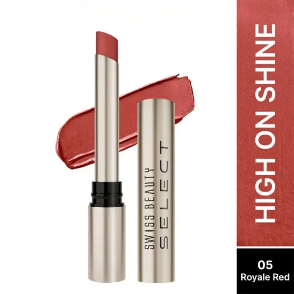 Swiss Beauty Select High On Shine Lipstick 5 Royale Red