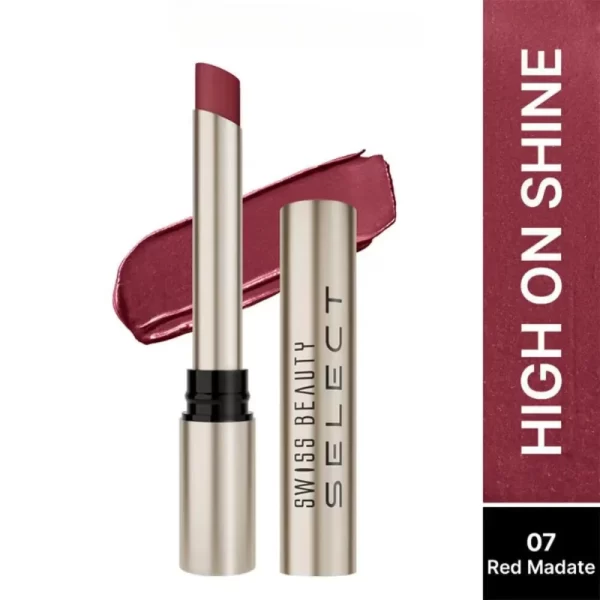 Swiss Beauty Select High On Shine Lipstick 7 Red Mandate