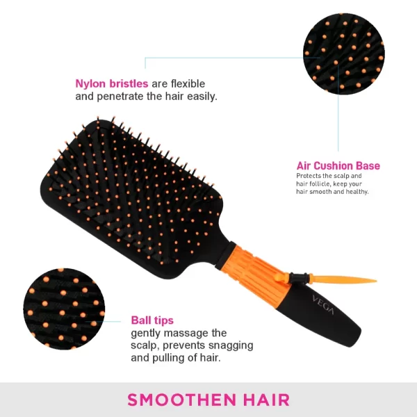 Vega Paddle Hair Brush (e15 Pb)2