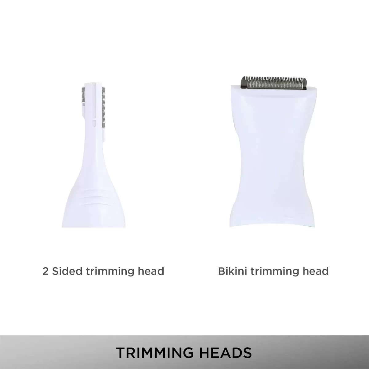 Vega Silk Touch Trimmer With Bikini Head, 2 Sided Trimming Head With 2 Comb Attachement Battery Operated For Eyebrow, Underarms & Bikini Trimmer2