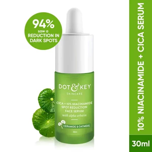 Dot & Key 10% Niacinamide + Cica Face Serum For Oily, Acne Prone Skin & Dark Spots Reduction