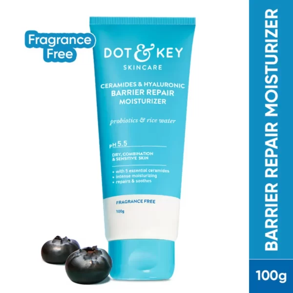 Dot & Key Hyaluronic + Ceramide Barrier Repair Hydrating Face Moisturizer Ph 5.5 Cream, Normal To Dry Skin1