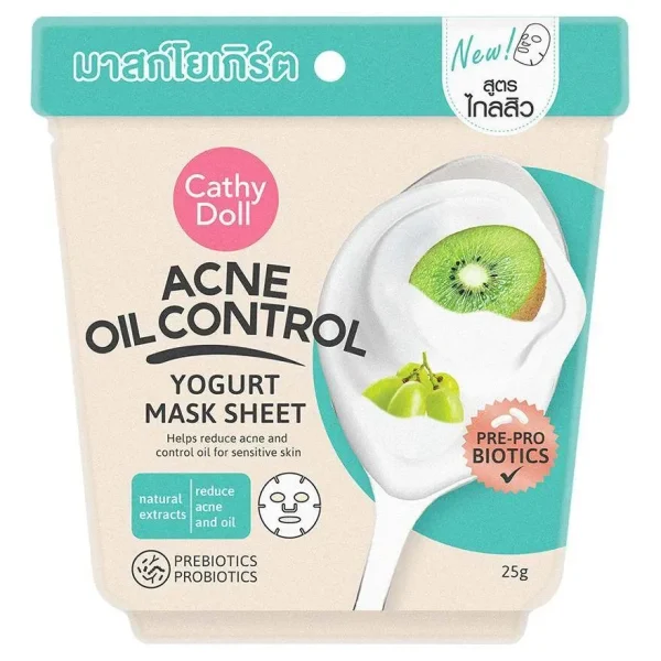 Cathy doll acne oil control yogurt mask sheet 25g
