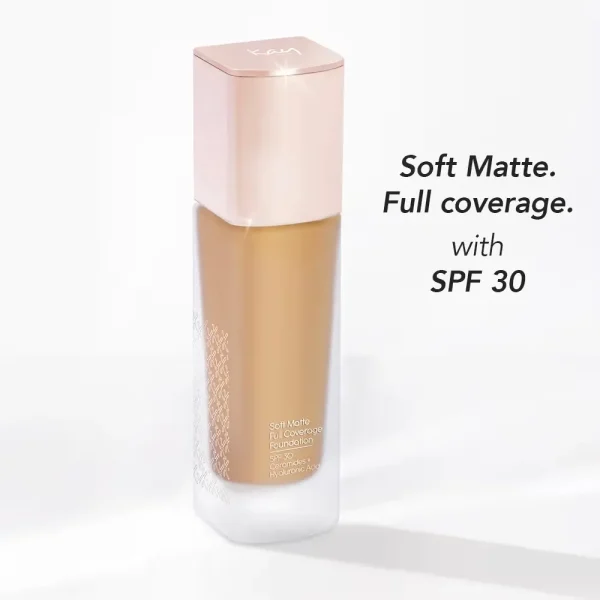 Kay beauty soft matte full coverage foundation with spf 30 145nmedium