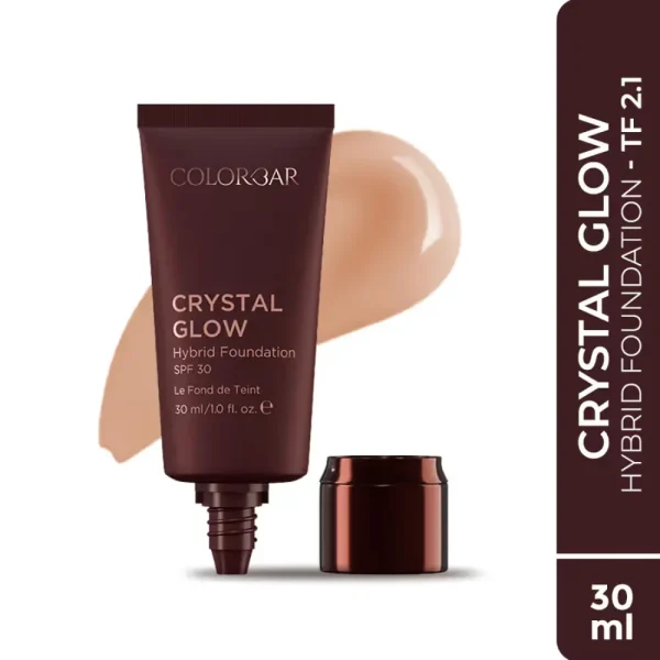 Colorbar crystal glow hybrid foundation spf 30 tf 2.1