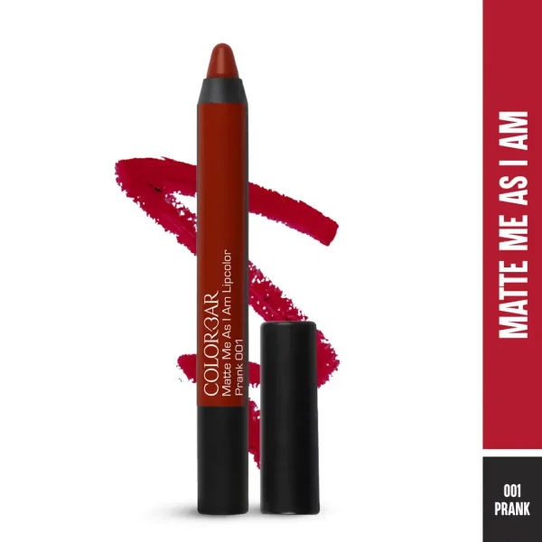 Colorbar matte me as i am lipcolor 001 prank