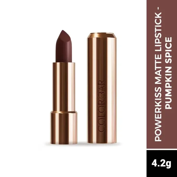 Colorbar powerkiss matte lipstick pumpkin spice