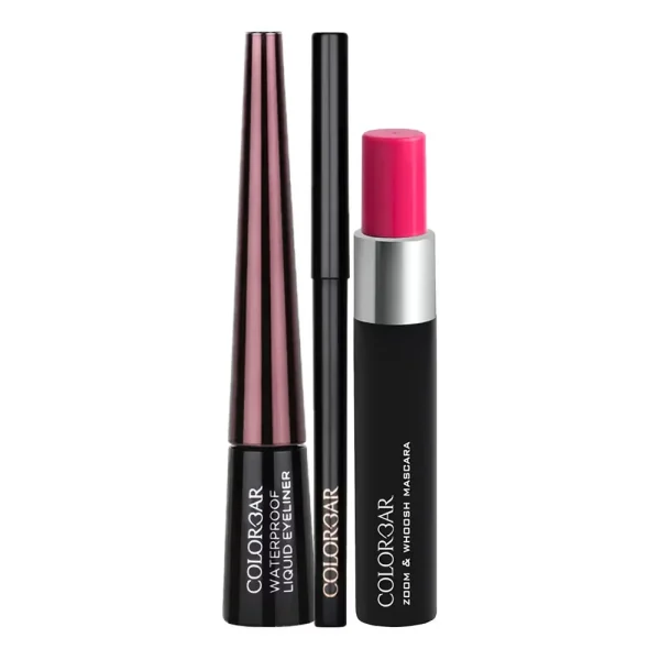 Colorbar rich kajal + eyeliner + mascara combo