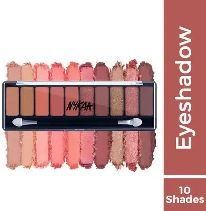 Nykaa eyes on me! 10 in 1 eyeshadow palette 12 g (beachside peach)