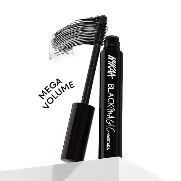 Nykaa black magic waterproof & smudgeproof mascara extreme black