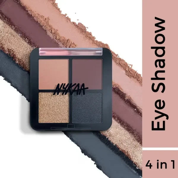 Nykaa cosmetics eyes on me 4 in 1 quad 01 eyeshadow palette night out