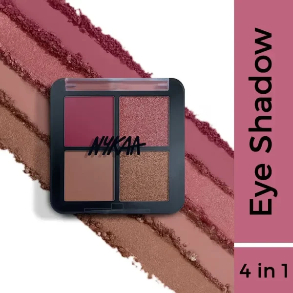 Nykaa cosmetics eyes on me ! 4 in 1 quad eyeshadow palette bridal shower 08