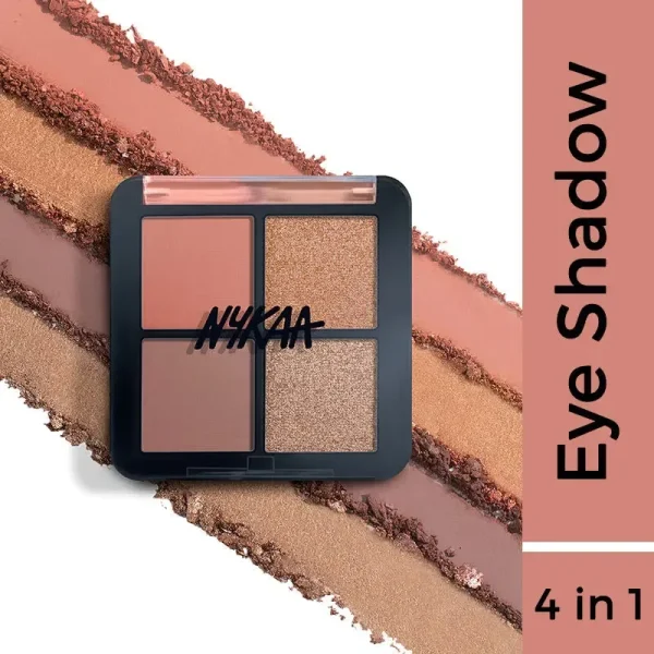 Nykaa cosmetics eyes on me! 4 in 1 quad eyeshadow palette work to play