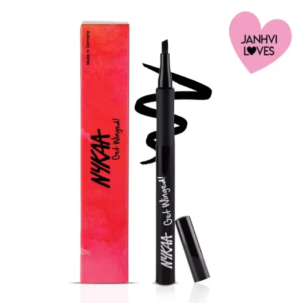 Nykaa get winged! sketch eyeliner pen black swan 01